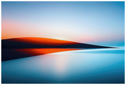Main image Lichtlinie am Horizont-01—Wandkunst, Fine Art Print, Leinwand, Acryldruck, Alu-Dibond
