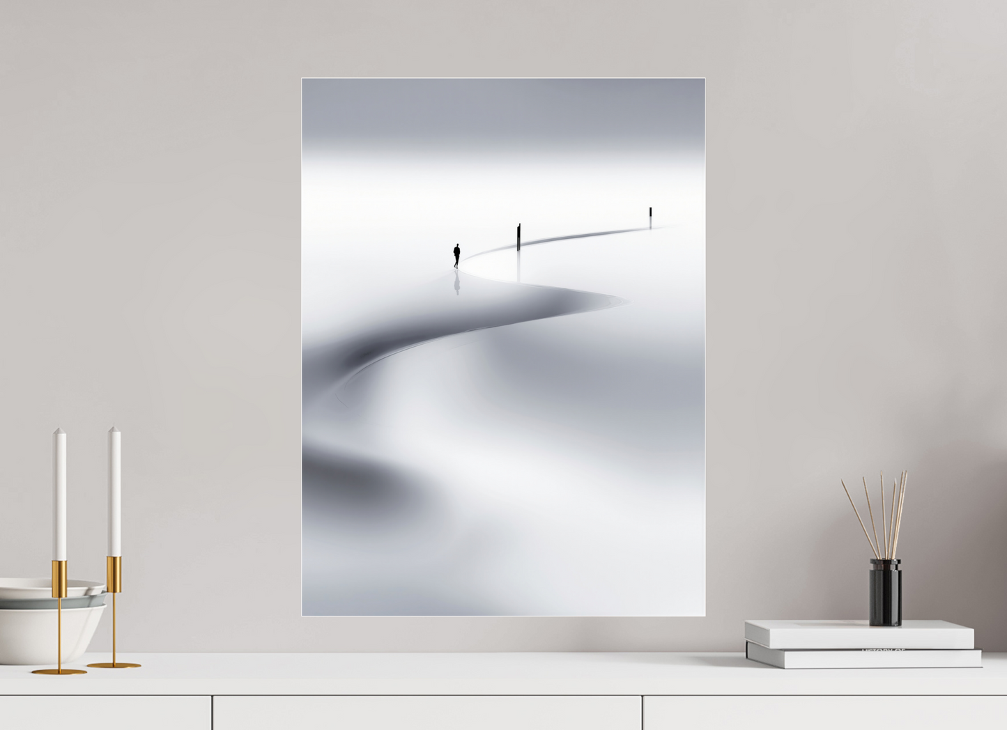 45 x 60 cm, Acrylglas glänzend standard Weg der Gezeiten