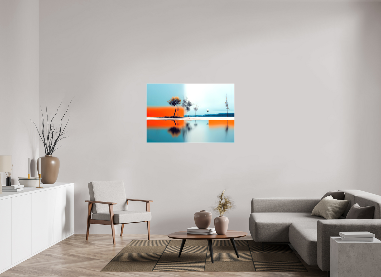 120 x 80 cm, Leinwand glänzend Horizont der Gegensätze