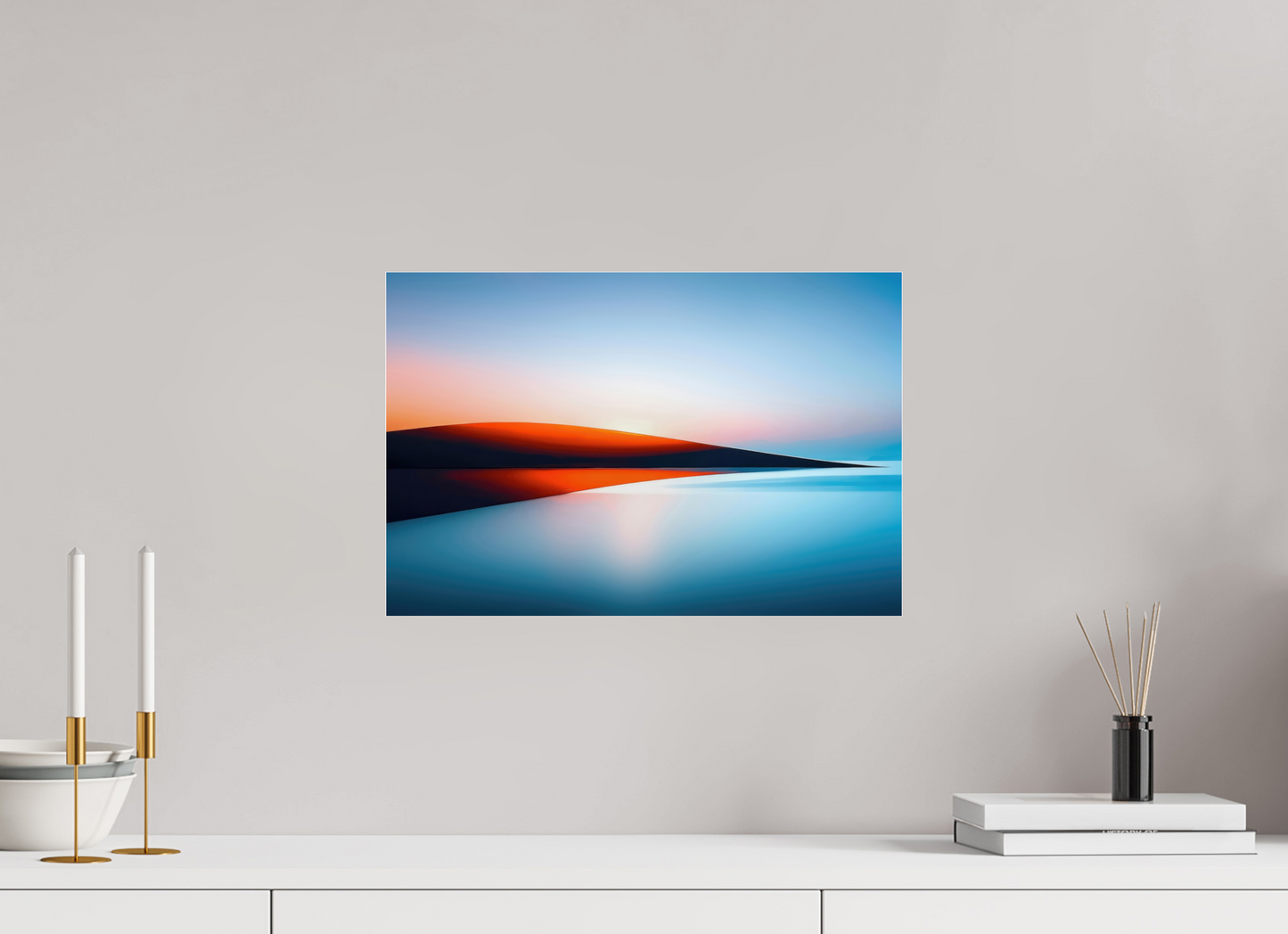 45 x 30 cm, Acrylglas glänzend standard Lichtlinie am Horizont-01