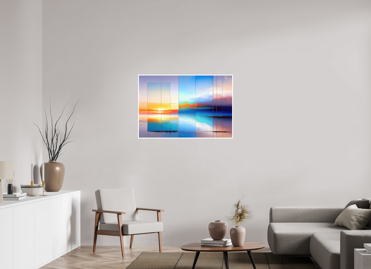105 x 70 cm, Fine Art Print Hahnemühle Baryta Fenster zum Meer-01—Wandkunst, Fine Art Print, Leinwand, Acryldruck, Alu-Dibond
