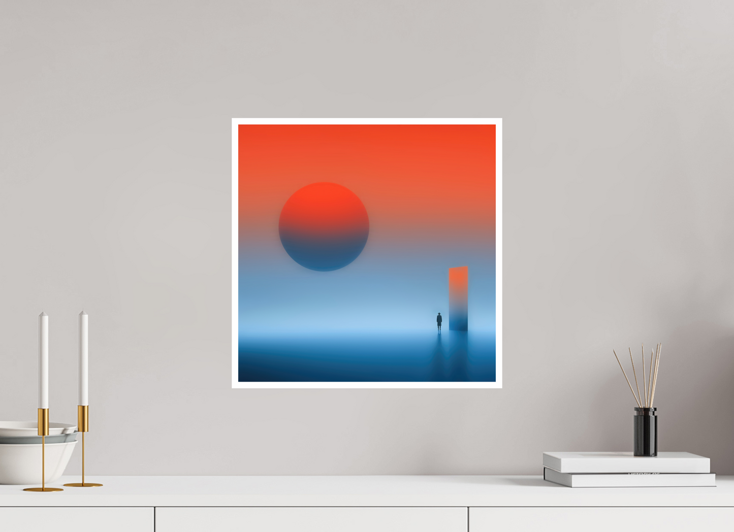 40 x 40 cm, Fine Art Print Hahnemühle Baryta Passage ins Abendrot