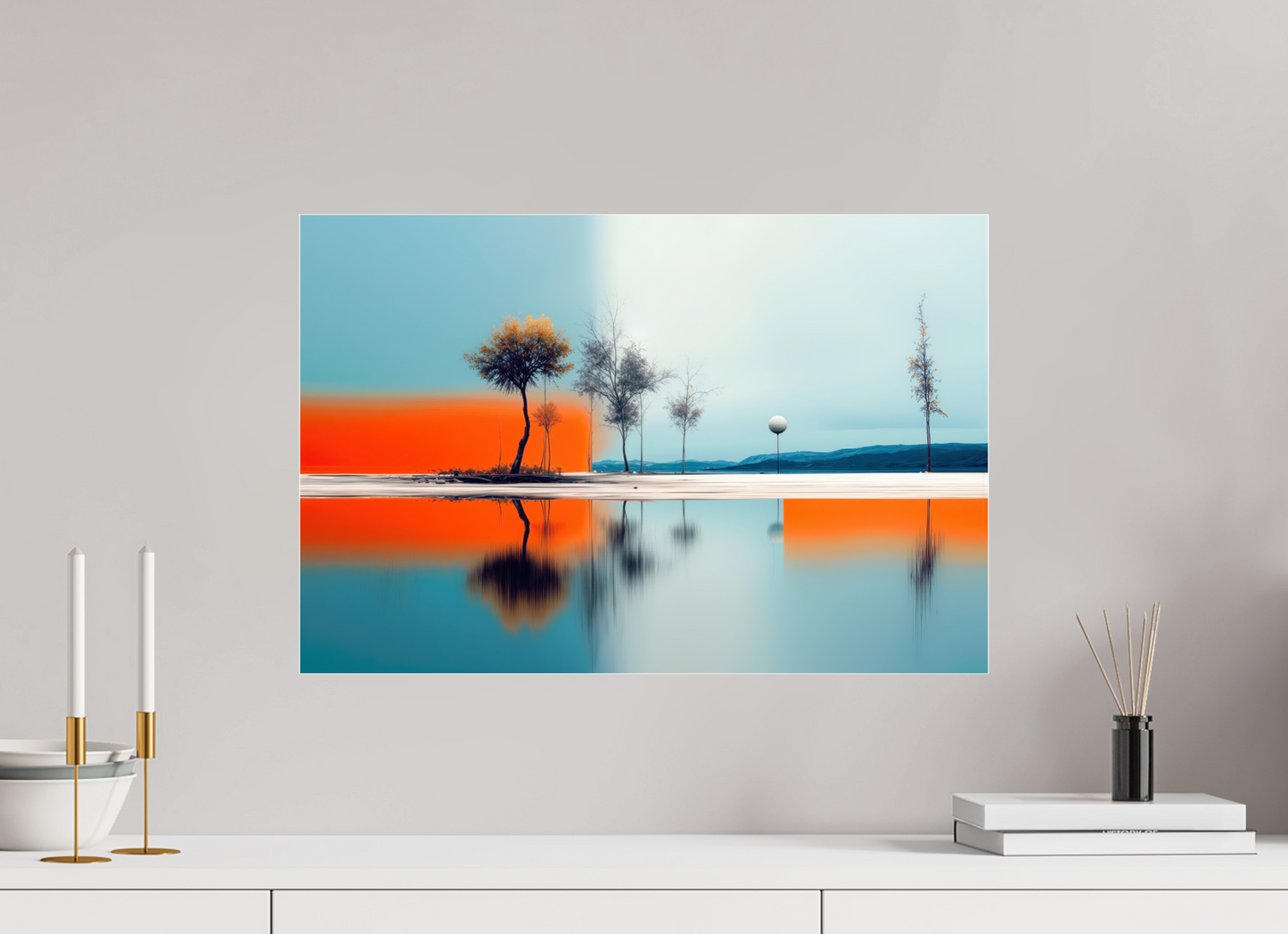 60 x 40 cm, Acrylglas glänzend standard Horizont der Gegensätze