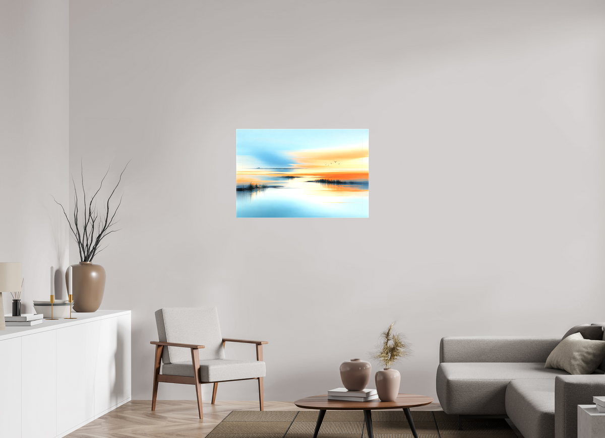 90 x 60 cm, Leinwand glänzend Wenn das Licht verweilt