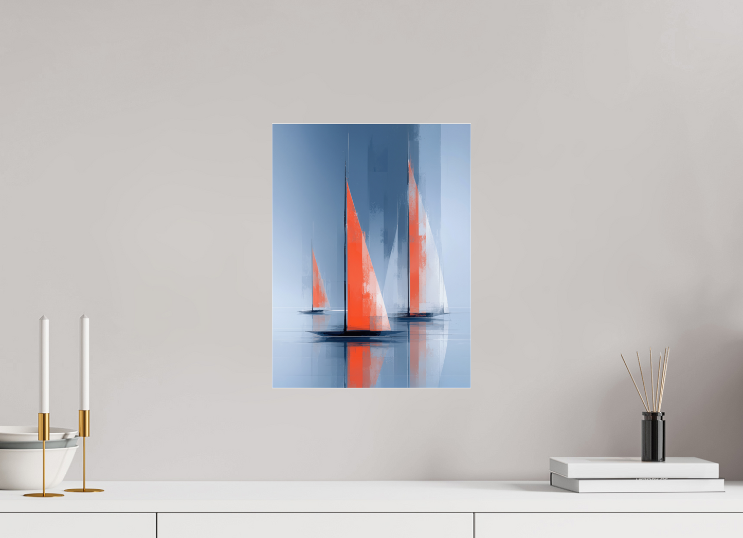 30 x 40 cm, Acrylglas glänzend standard Orange Zeichen