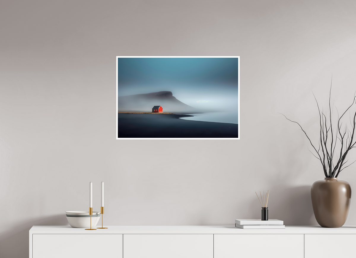 75 x 50 cm, Fine Art Print Hahnemühle Baryta Haus am Meer-01—Wandkunst, Fine Art Print, Leinwand, Acryldruck, Alu-Dibond