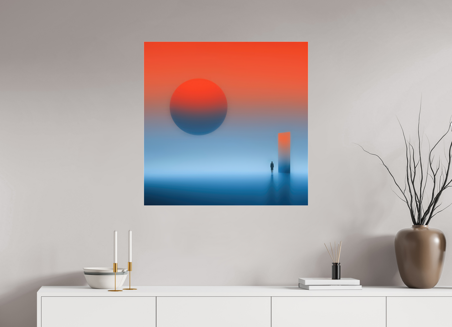 80 x 80 cm, Acrylglas glänzend standard Passage ins Abendrot