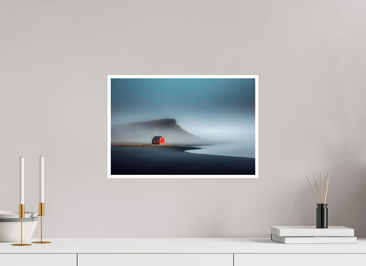 45 x 30 cm, Fine Art Print Hahnemühle Baryta Haus am Meer-01—Wandkunst, Fine Art Print, Leinwand, Acryldruck, Alu-Dibond