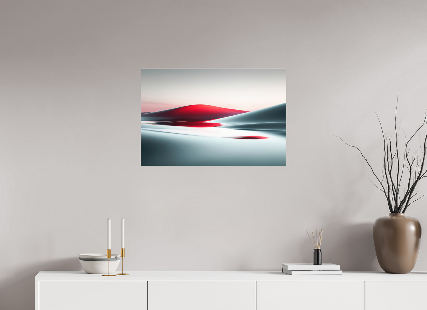 75 x 50 cm, Acrylglas glänzend standard Die Stille der Dünen-06—Wandkunst, Fine Art Print, Leinwand, Acryldruck, Alu-Dibond