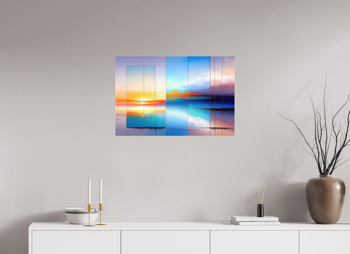 75 x 50 cm, Acrylglas glänzend standard Fenster zum Meer-01—Wandkunst, Fine Art Print, Leinwand, Acryldruck, Alu-Dibond