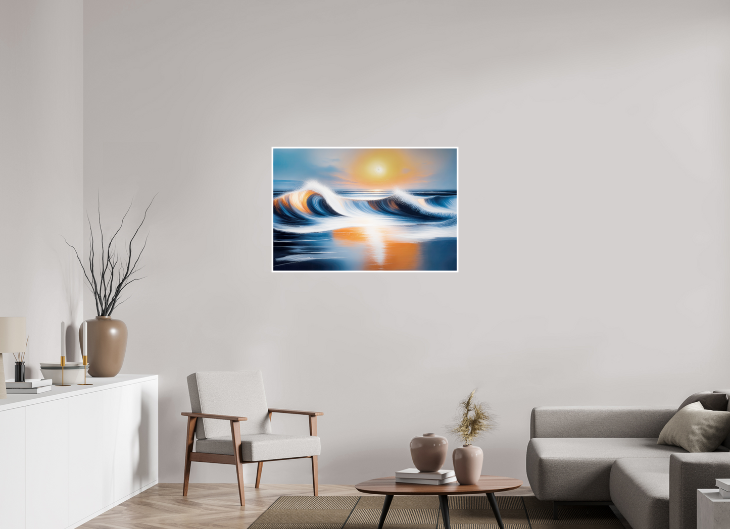 105 x 70 cm, Fine Art Print Hahnemühle Baryta Dialog der Wellen