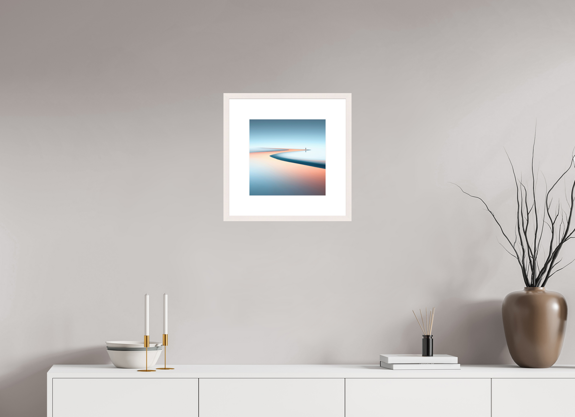 30 x 30 cm, Fine Art Print gerahmt Am Rand der Unendlichkeit