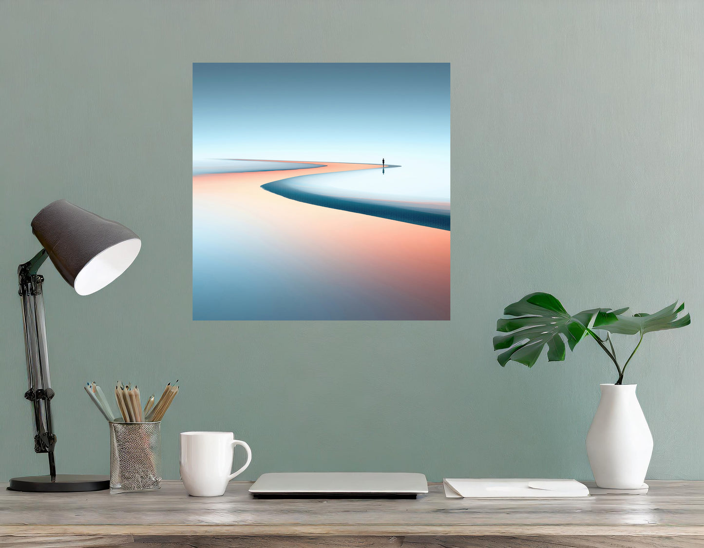 Am Rand der Unendlichkeit—Wandkunst, Fine Art Print, Leinwand, Acryldruck, Alu-Dibond