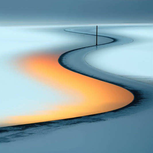 Main image Goldener Priel—Wandkunst, Fine Art Print, Leinwand, Acryldruck, Alu-Dibond