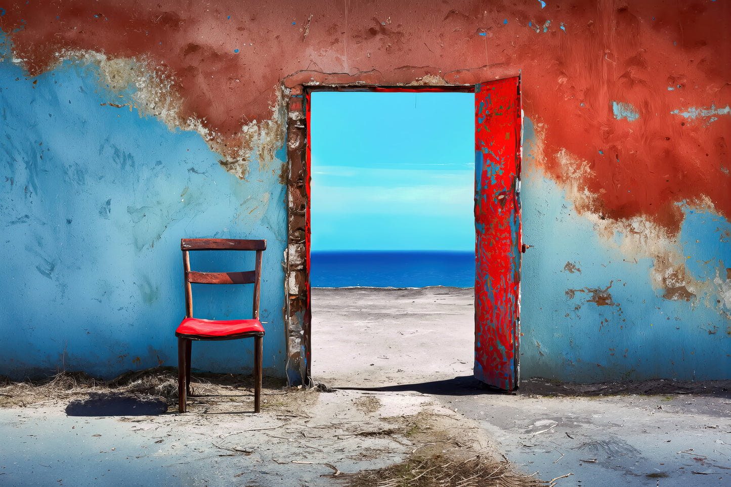 Meeresblick-03—Wandkunst, Fine Art Print, Leinwand, Acryldruck