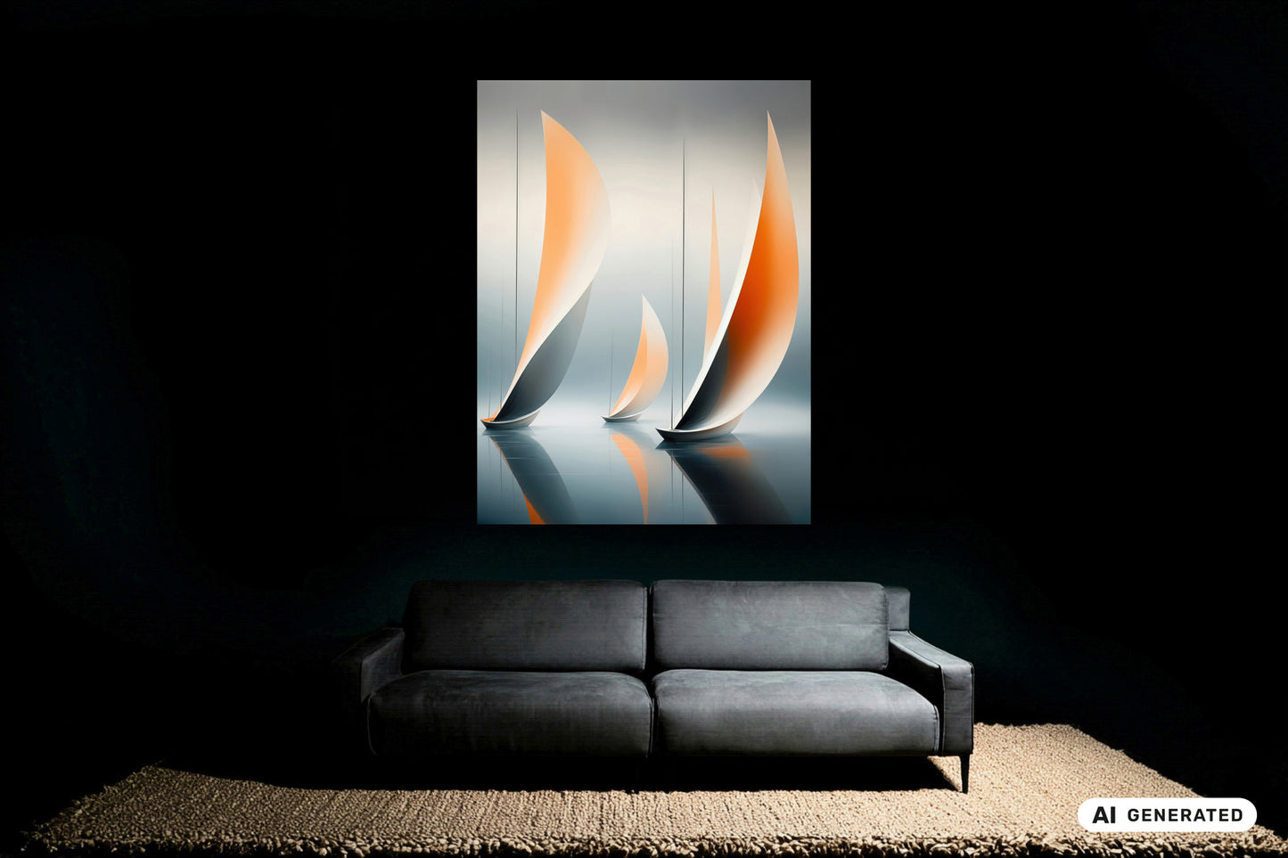 Drei im Licht—Wandkunst, Fine Art Print, Leinwand, Acryldruck