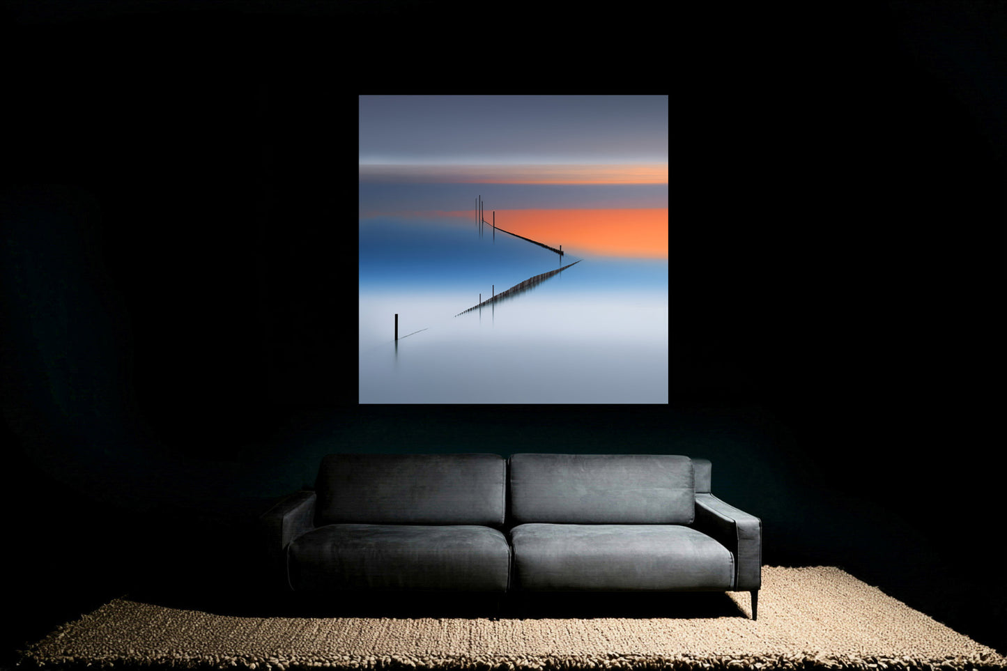 Stille Linien—Wandkunst, Fine Art Print, Leinwand, Acryldruck