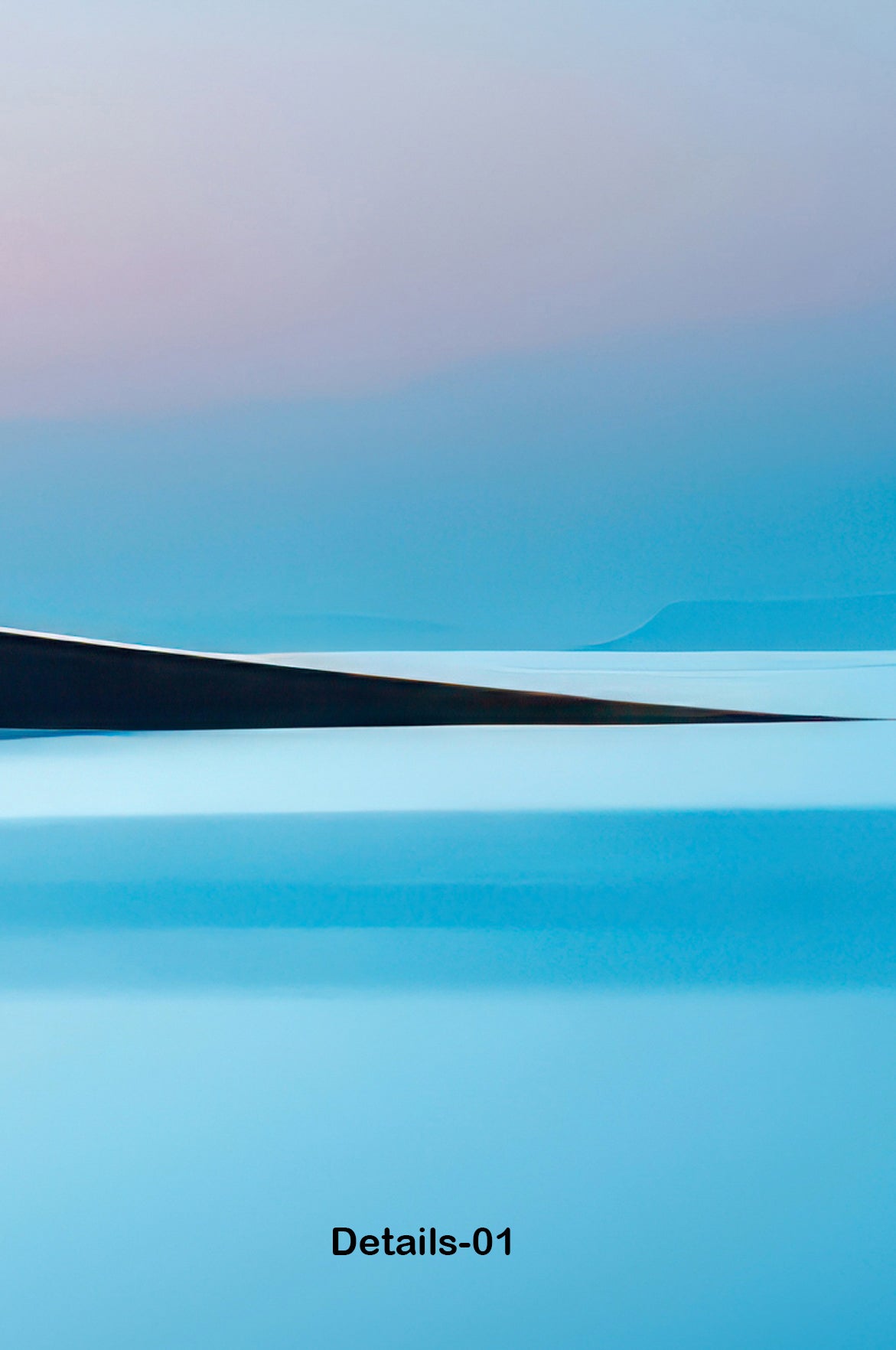 Lichtlinie am Horizont-01—Wandkunst, Fine Art Print, Leinwand, Acryldruck, Alu-Dibond