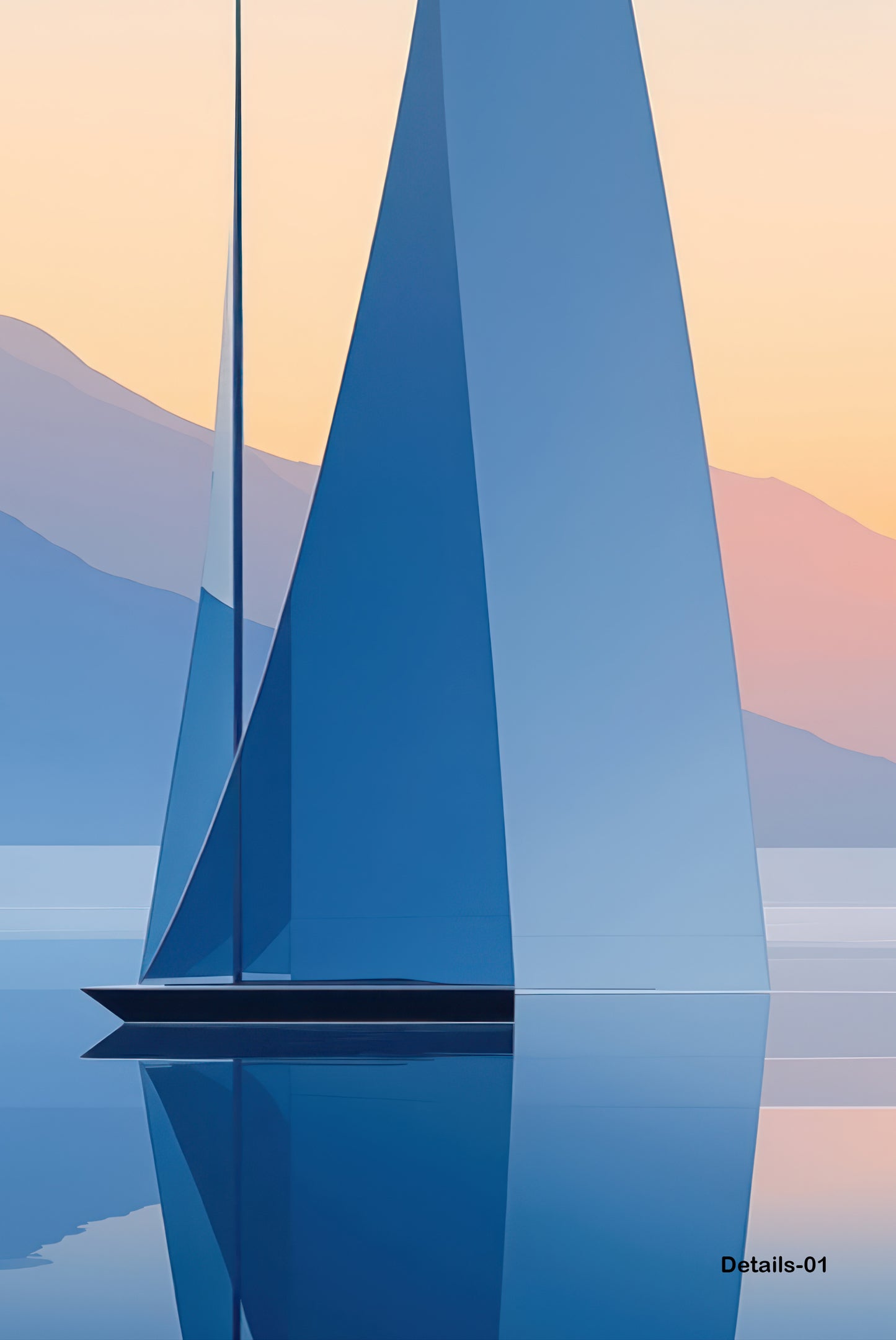 Voiles de silence — Art mural, impression d'art, toile, impression acrylique