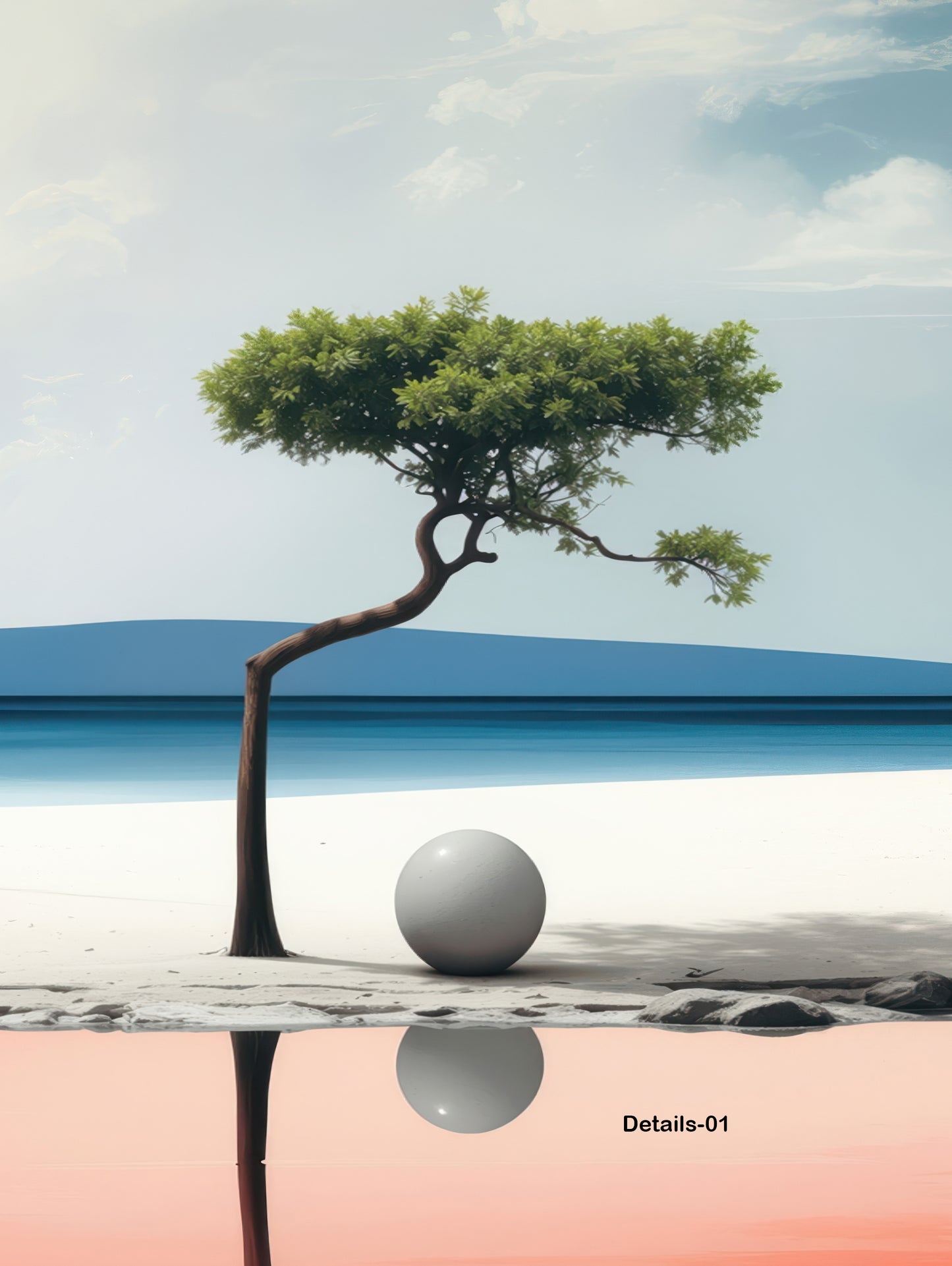 Balance am Rand des Wassers—Wandkunst, Fine Art Print, Leinwand, Acryldruck, Alu-Dibond