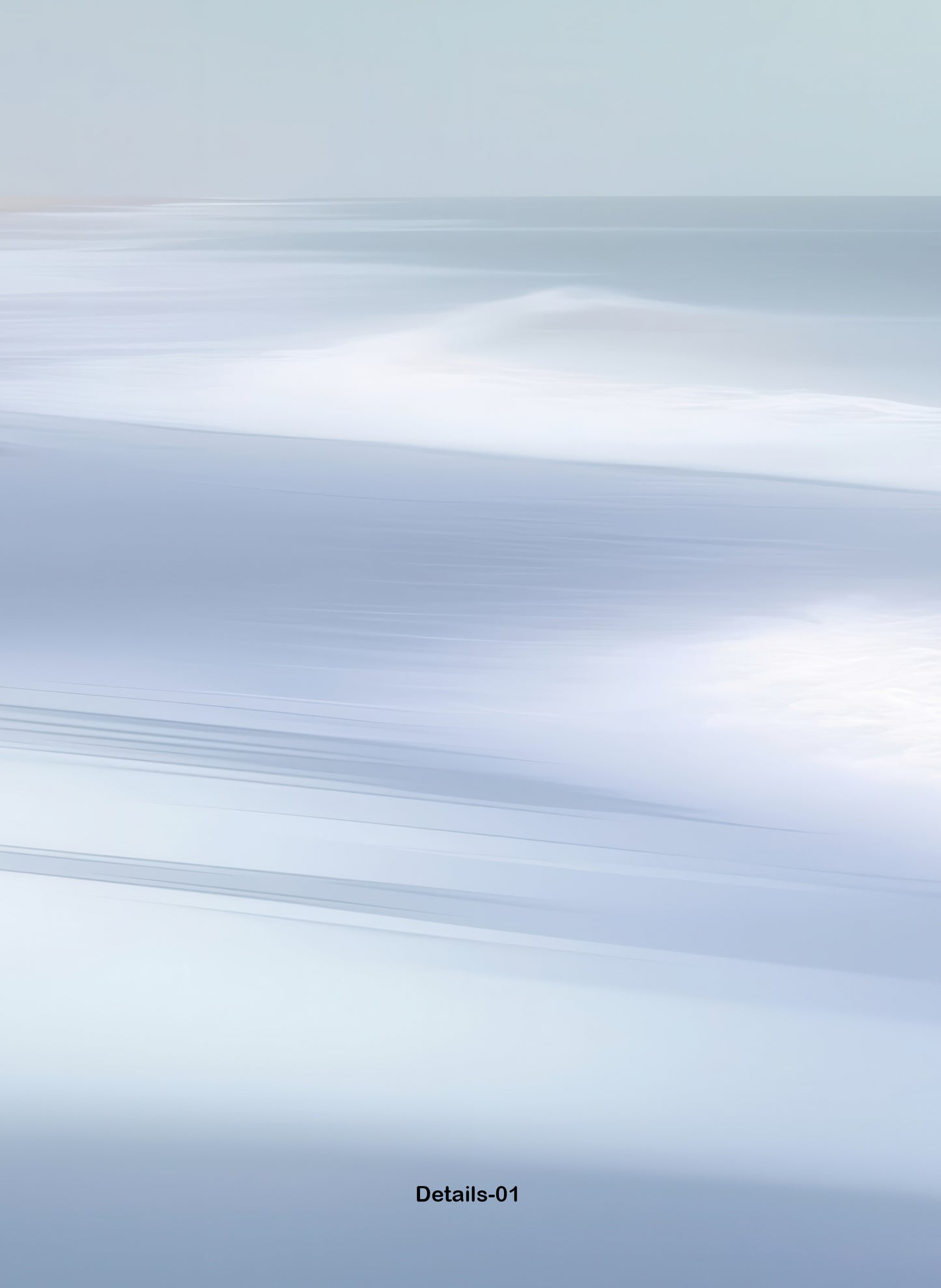Horizon balayé par le vent – Lumière de plage en bleu—Art mural, impression d'art, toile, impression acrylique, aluminium Dibond
