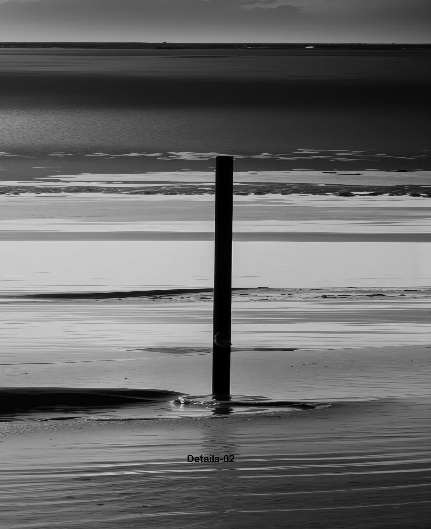 Mann im Wattenmeer-01—Wandkunst, Fine Art Print, Leinwand, Acryldruck, Alu-Dibond