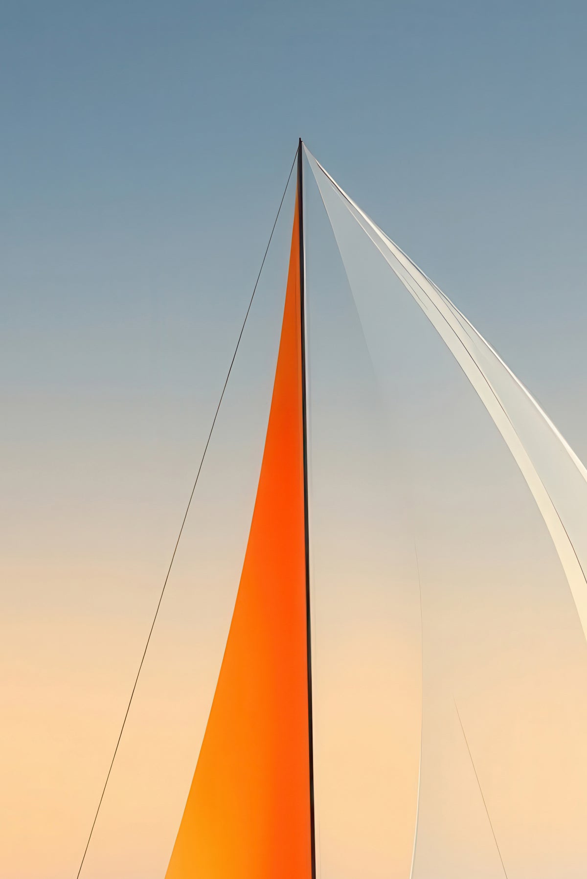 Una vela, un horizonte—arte de pared, impresión de bellas artes, lienzo, impresión en acrílico