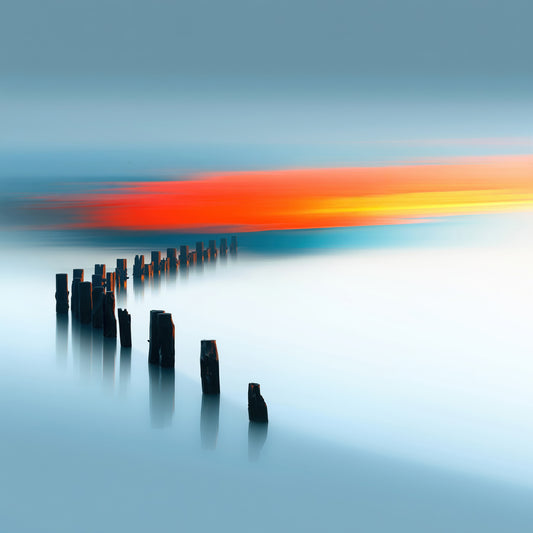 Main image Pfad ins Licht—Wandkunst, Fine Art Print, Leinwand, Acryldruck, Alu-Dibond
