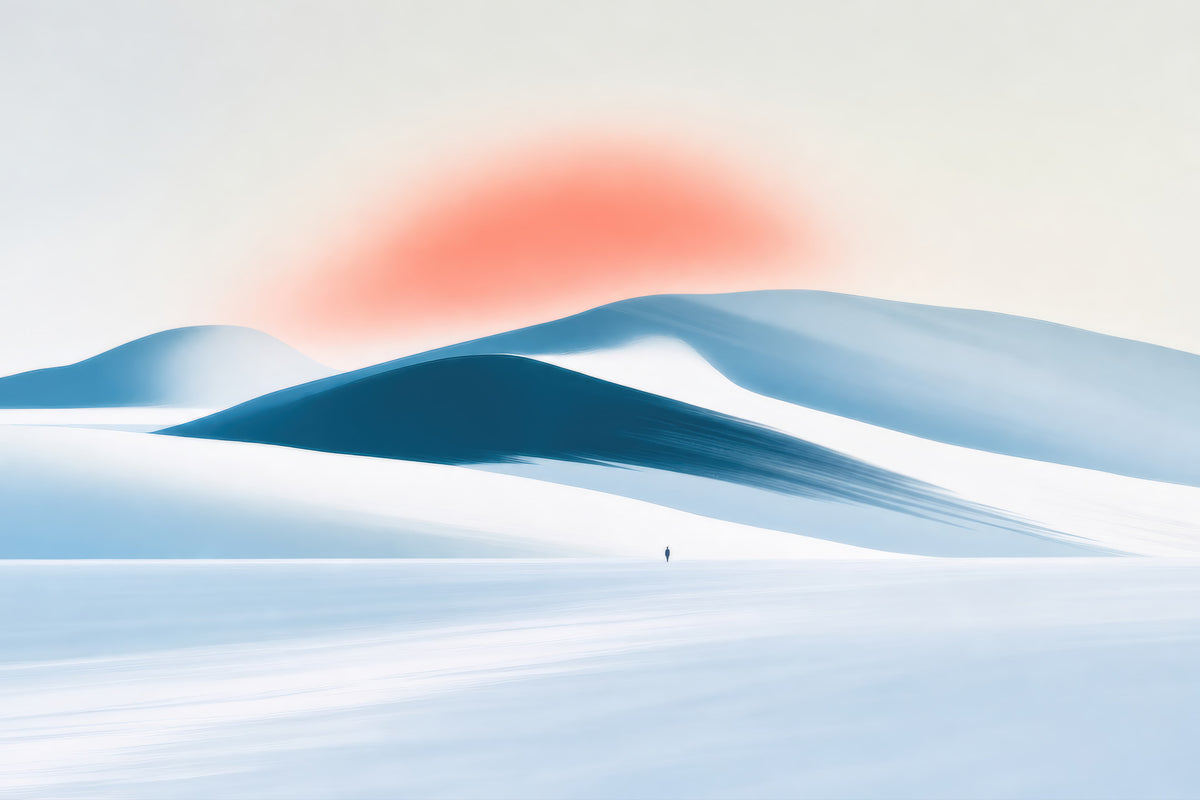 Spur in der Stille--Wandkunst, Fine Art Print, Leinwand, Acryldruck