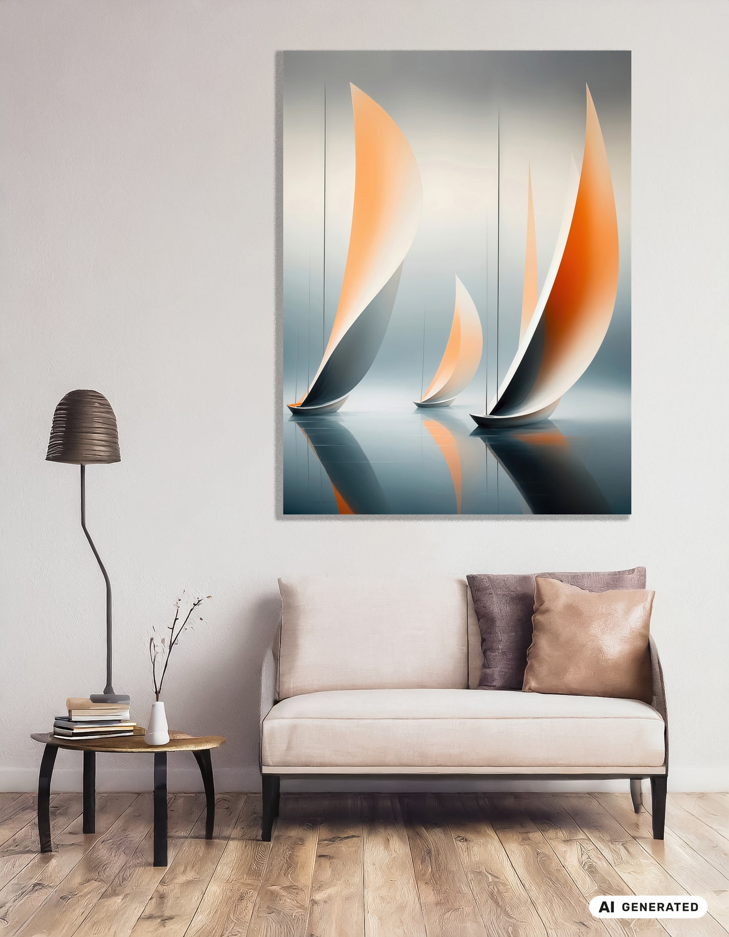 Drei im Licht—Wandkunst, Fine Art Print, Leinwand, Acryldruck