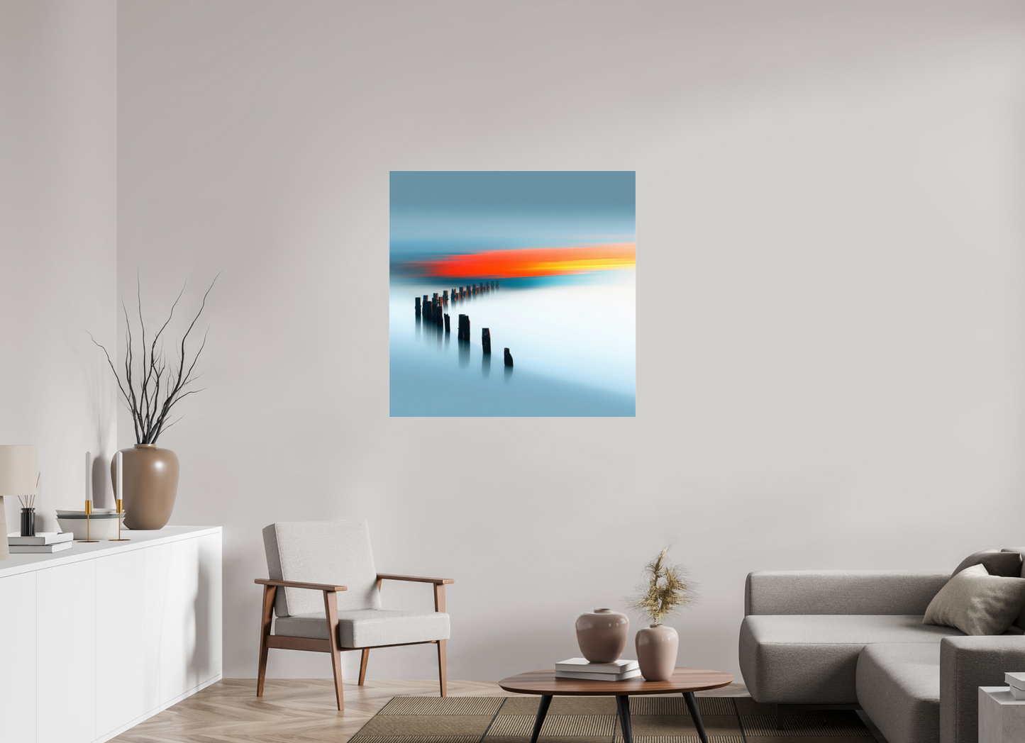 100 x 100 cm, Acrylglas glänzend standard Pfad ins Licht