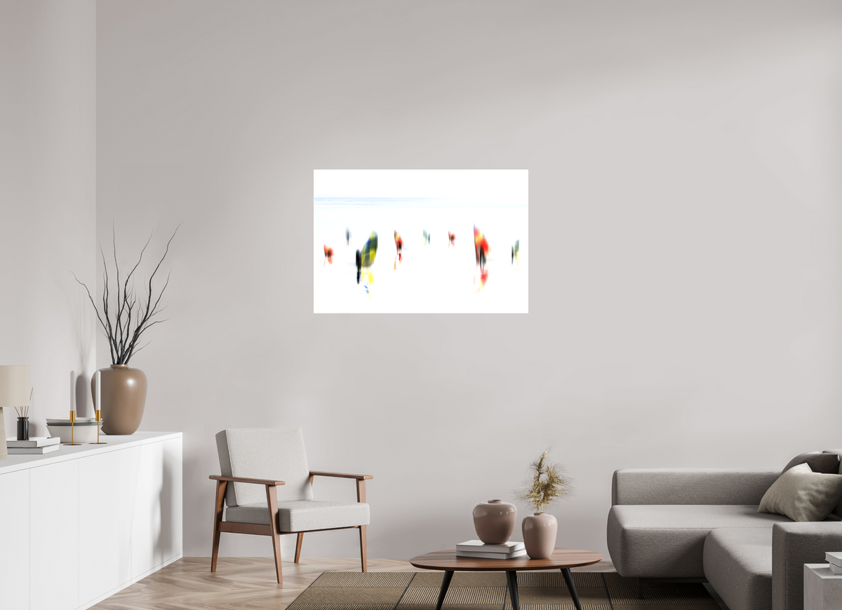 105 x 70 cm, Leinwand glänzend Windspuren-Flüchtige Zeichen