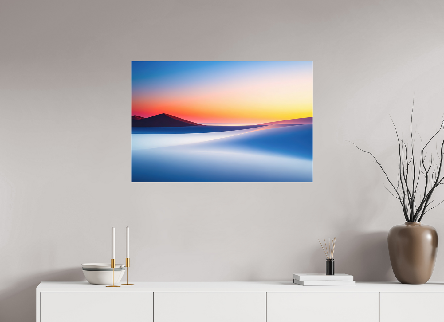 90 x 60 cm, Acrylglas glänzend standard Die Stille der Dünen-02