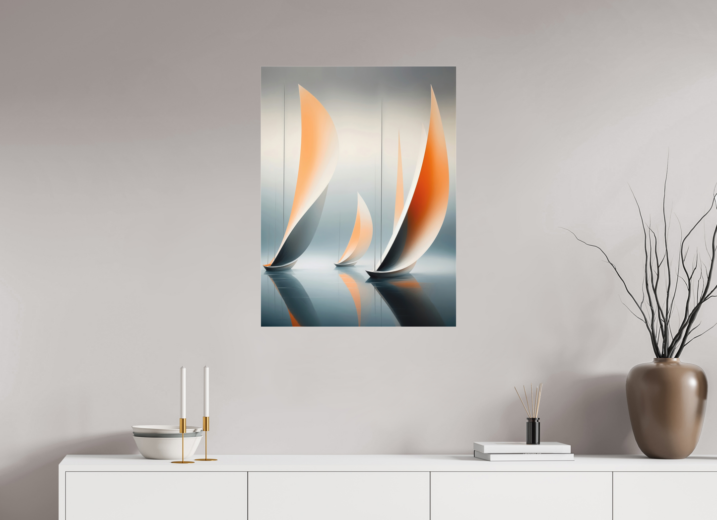 60 x 80 cm, Fine Art Pigmentdruck hinter Acrylglas Drei im Licht