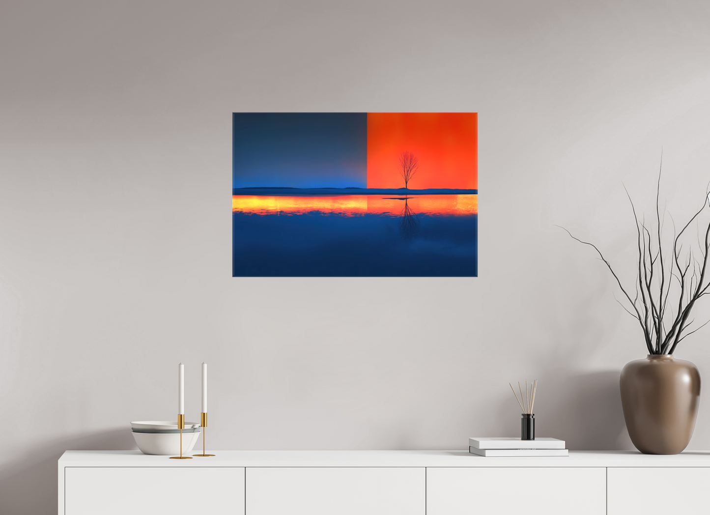 75 x 50 cm, Leinwand glänzend Grenze des Lichts