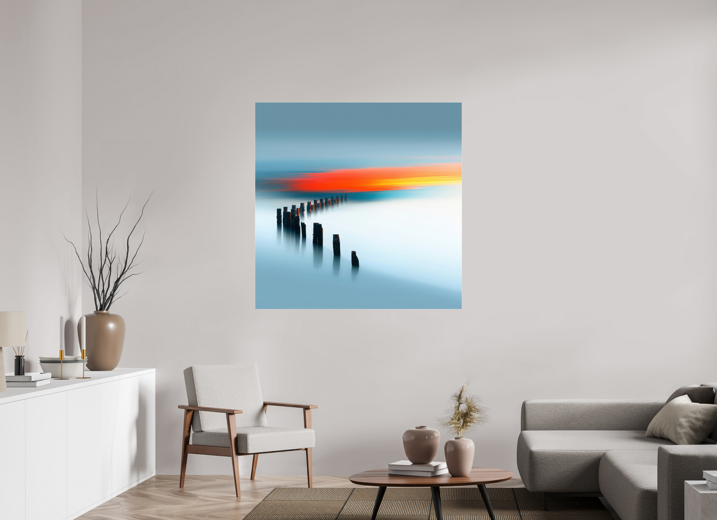 120 x 120 cm, Acrylglas glänzend standard Pfad ins Licht