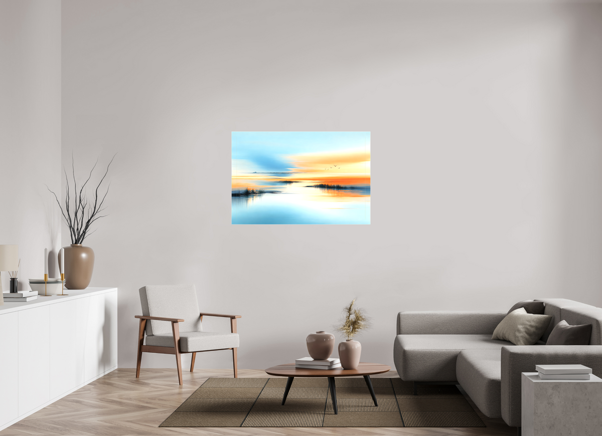120 x 80 cm, Leinwand glänzend Wenn das Licht verweilt