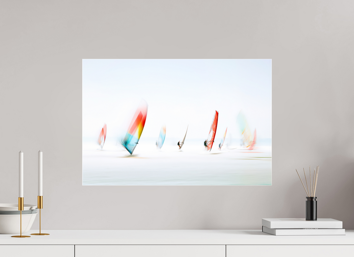 60 x 40 cm, Acrylglas glänzend standard Windspuren-Im offenen Licht