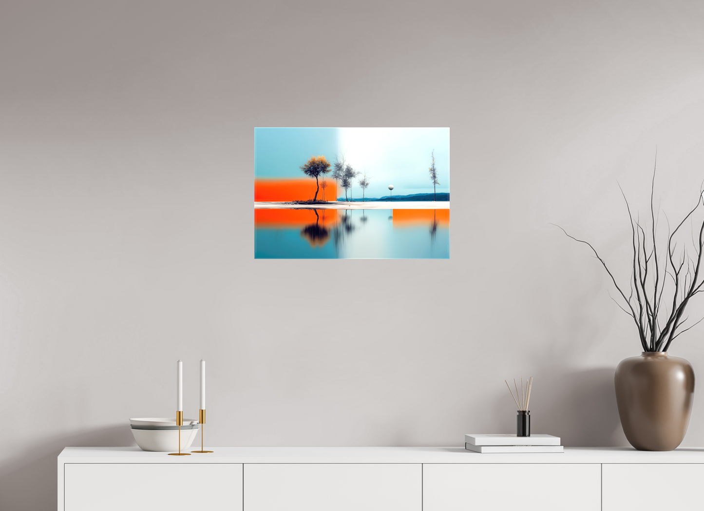 60 x 40 cm, Leinwand glänzend Horizont der Gegensätze