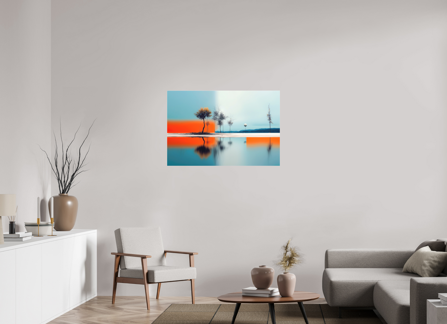105 x 70 cm, Fine Art Pigmentdruck hinter Acrylglas Horizont der Gegensätze