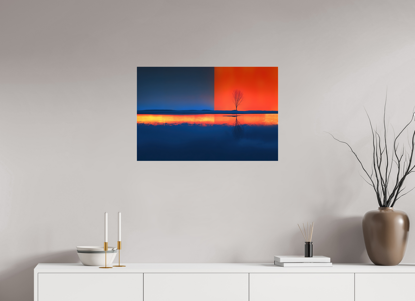 75 x 50 cm, Acrylglas glänzend standard Grenze des Lichts
