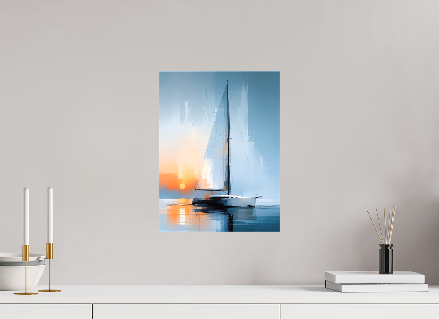 30 x 40 cm, Leinwand glänzend Stille Passage