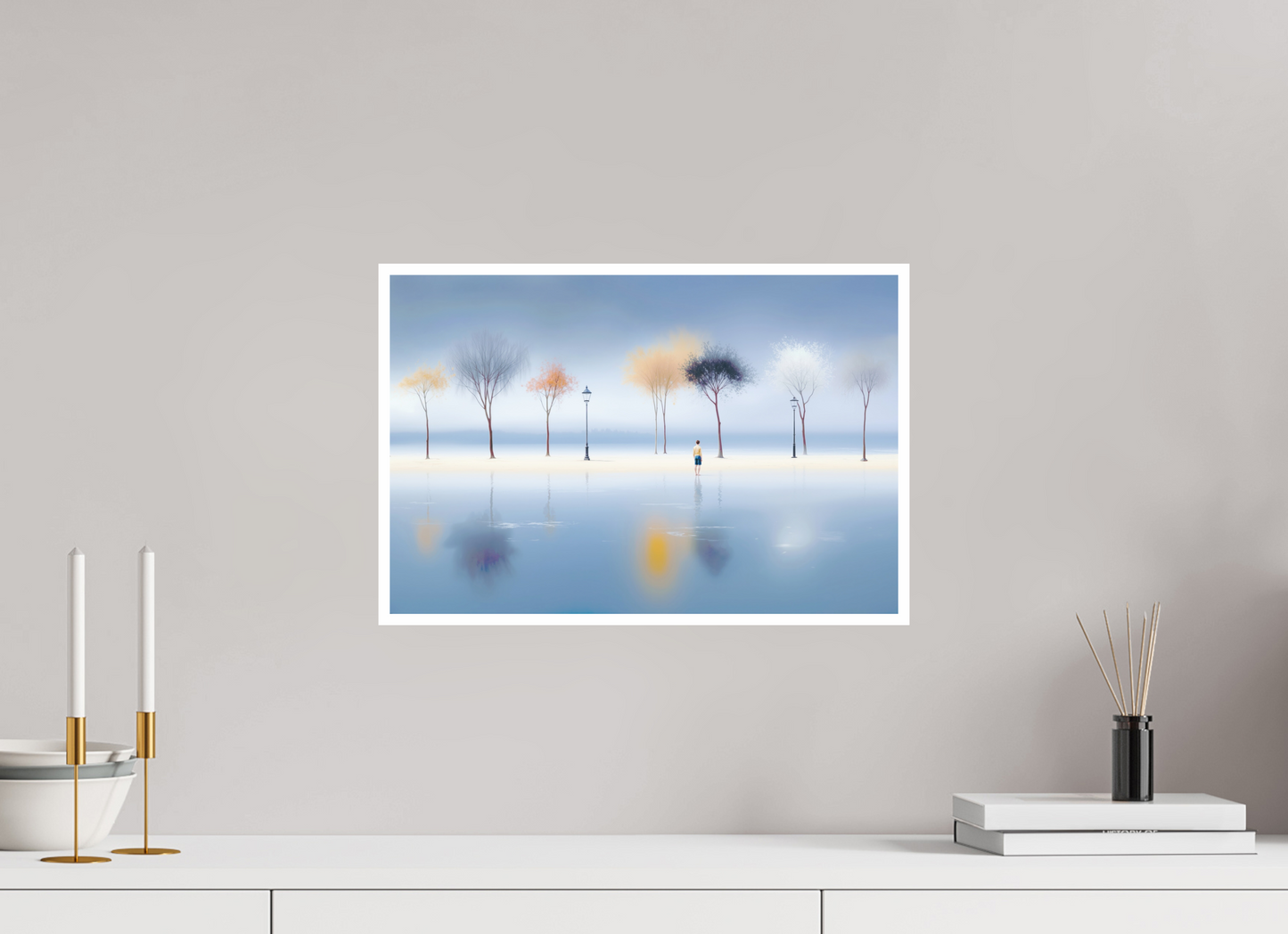 45 x 30 cm, Fine Art Print Hahnemühle Baryta Stilles Ufer, ferne Gedanken