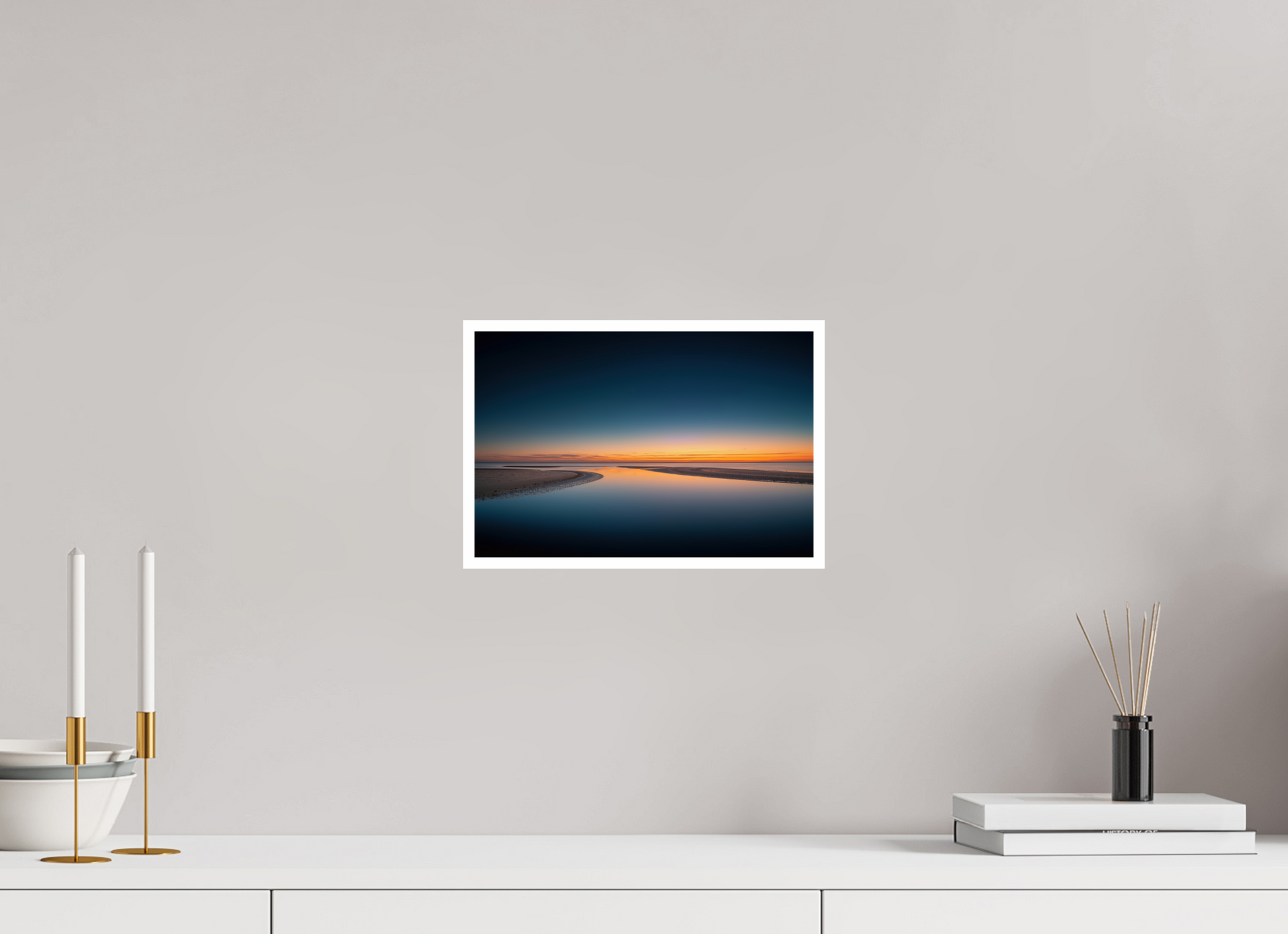 30 x 20 cm, Fine Art Print Hahnemühle Baryta Stille über dem Watt-02