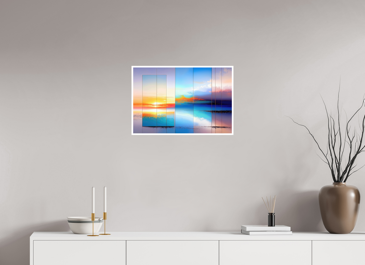 60 x 40 cm, Fine Art Print Hahnemühle Baryta Fenster zum Meer-01—Wandkunst, Fine Art Print, Leinwand, Acryldruck, Alu-Dibond