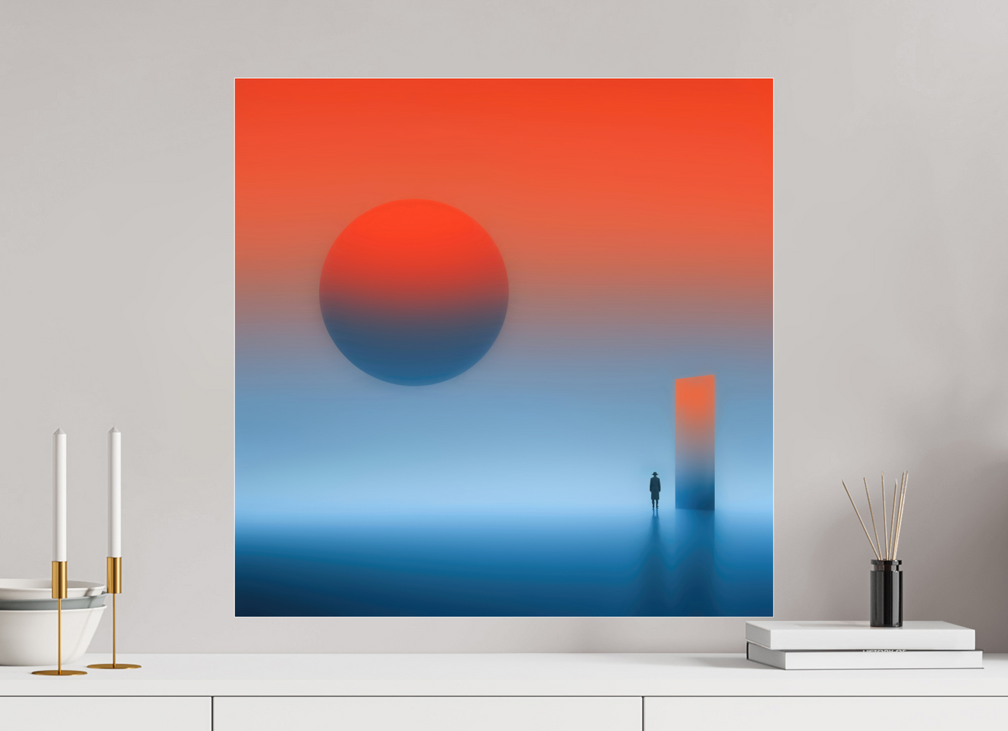 60 x 60 cm, Acrylglas glänzend standard Passage ins Abendrot