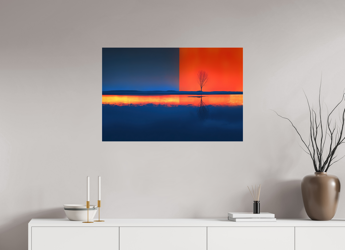 90 x 60 cm, Acrylglas glänzend standard Grenze des Lichts