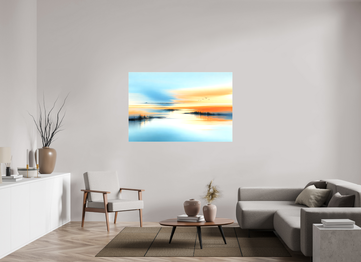 150 x 100 cm, Leinwand glänzend Wenn das Licht verweilt