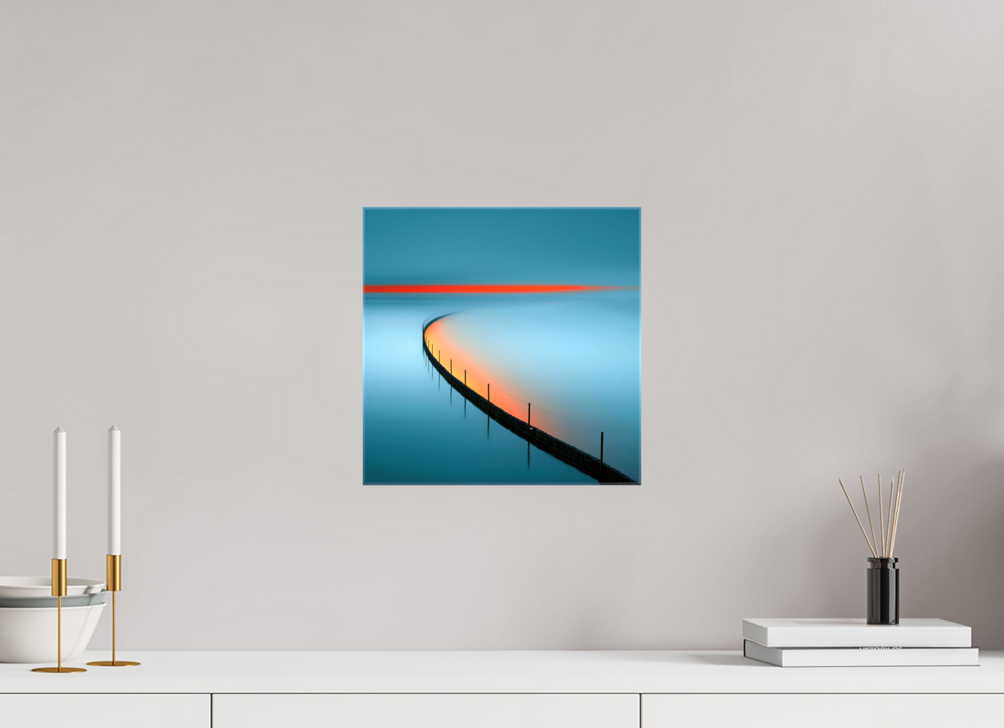 30 x 30 cm, Leinwand glänzend Gezeitenfeuer