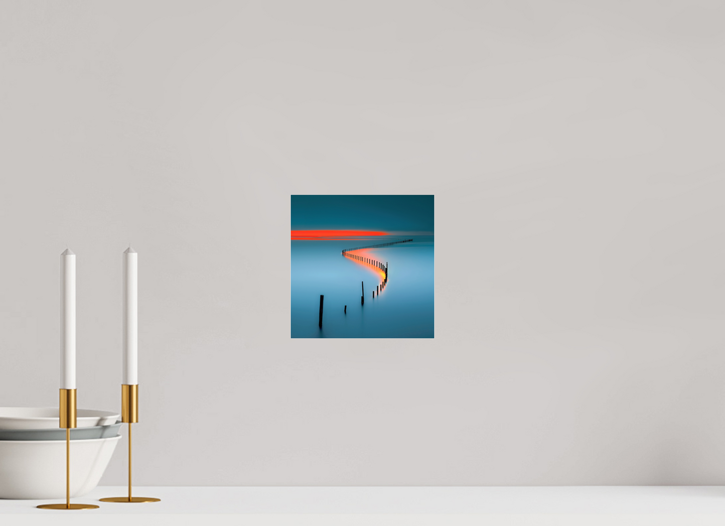 20 x 20 cm, Acrylglas glänzend standard Lichtweg im Watt